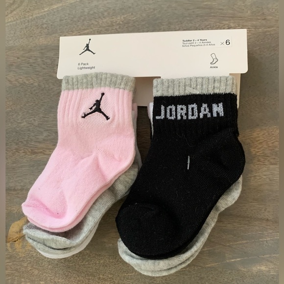 Jordan Other - Nike Jordan Jumpman Toddler Ankle Socks 6-Pack Size 2-4 Years